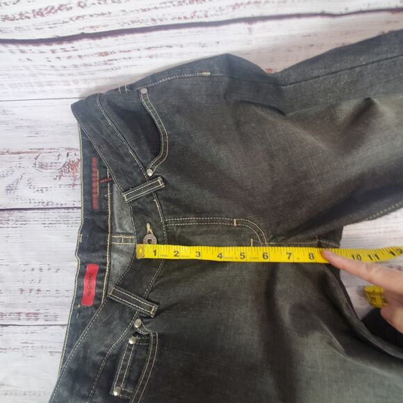 AG Adriano Goldschmied Black Jeans Sz 28 The Gemini Straight Y2K Low Rise Retro - Picture 10 of 12